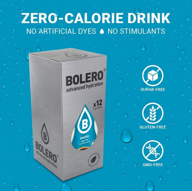 Bolero Sugar Free Drink Mix Packets Assorted Fruit Flavors - 12 Sachets - Image 4